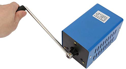 TIKATARER Bärbar Handvevgenerator, Högeffekts USB-laddning Nöddynamotor med Kompakt Storlek och Lågt Ljud för Fältoperationer Rescue Naturkatastrofer Överlevnadsträning
