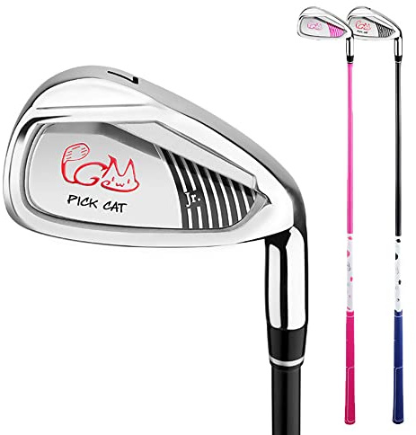 Palos de golf para niños y niñas de 3 a 12 años (para niños y niñas de 9 a 12 años, amarillo)