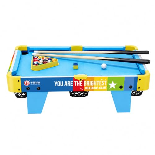 JWQFBC Mesa Billar Mini y futbolines para niños, Juego Interactivo para casa