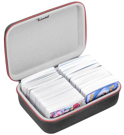 RLSOCO Custodia per Pokemon Carte con un Divisore Mobile, Adatta fino a 600 Schede(Carte Non Incluse)