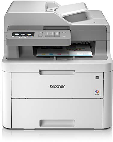 Brother DCP-L3550CDW, 3-in-1 Multifunction Printer (Print, Copy, Scan), Colour Laser, Automatic Duplex, Wi-FI, Print Speed up to 18 ppm
