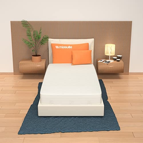 miasuite i sogni italiani Materasso Individual de 90 x 195 cm de Altura, Hecho de Espuma de Agua y Aloe Vera - Dispositivo Médico Indeformable Modelo: Plus
