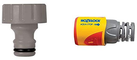 Hozelock Inlet Adaptor for Reels and Carts & AquaStop Connector Plus (12.5mm & 15mm)