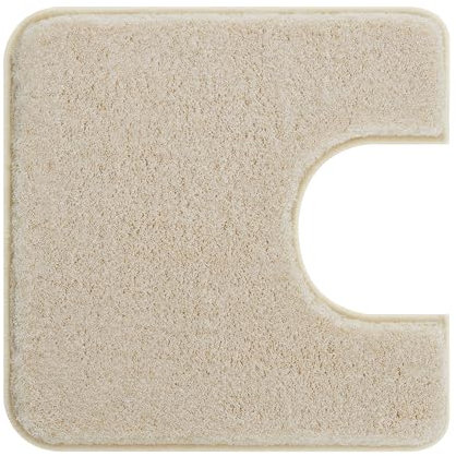 Kleine Wolke WC-Vorleger Relax Sandbeige 55 x 55 cm mit Ausschnitt