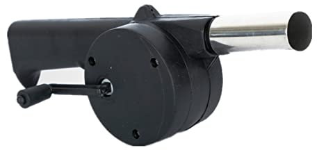 Hand Crank BBQ Fan Charcoal Blower Portable Barbecue Air Blower with Manual Handle Grill Barbecue Cooking Tool