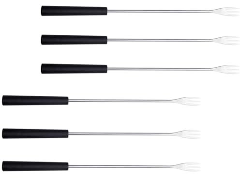 CHICAMPERA 6stücke Teiliges Fonduegabel Mit Langem Griff Obstgabeln Für Dessert Schokoladenfonduegabeln Küchendipgabeln Für Zuhause Und Partys