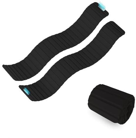 TOSAMC Adjustable Wrist and Ankle Weights Set (1LB/2LB Each) for Men Women for Intensified Fitness - Durable Exercise Bracelets to Boost Your Workouts 1Pair(Black,2LB Each)