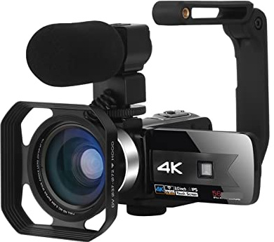 Videokamera, Night Vision 4K WIFI-videokamera for videoinspelning utomhus Vlog Digital Recorder IR Bärbara fotografiska kameror(32G SD Card,Set 6)