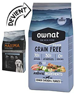 Dog Copenhagen Ownat Croquettes Prime sans Céréales Senior Chicken/Turkey