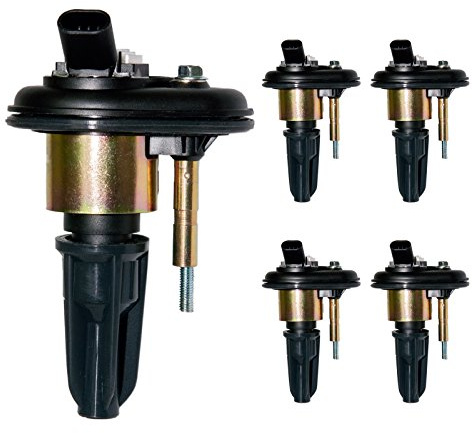 MAS Set of 5 Ignition Coil Pack Compatible with 2004-2006 Chevrolet Colorado GMC Canyon H3 Isuzu I-350 I-370 3.5L 3.7L L5 Replacement for UF303 C1395 E255