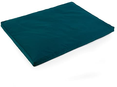 Yoga Studio Cojín de meditación Zabuton orgánico europeo (verde azulado)