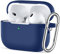 Easuny Custodia per AirPods PRO 2/1 (2022/2019) - Silicone Cover per AirPods PRO 2nd/1st Case, Antiurto Protezione Cover Compatibile con AirPods PRO Seconda Generazione, con Moschettone, Naviblue