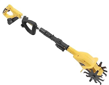 SHZICMY 20V Motorhacke Elektro Mini Bodenfräse Bodenhacke Bodenkrümler Gartenhacke Gartenfräse Kabellosen Kultivator Cultivator mit Batterie 2000mAh
