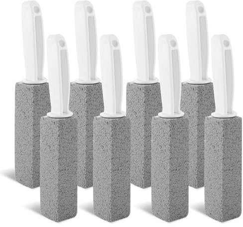 WOPPLXY 8 Stück Cleaning Block Wc, Bimsstein Toilettenreiniger mit Griff, Pumice Stone Toilet Cleaner für Toiletten, Schwimmbäder, Badezimmer, Küchen
