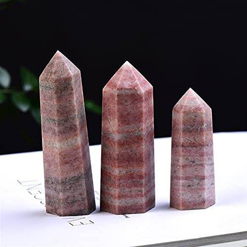 RVBLRDSE 1pc Natural Quartz Opal Obelisk Wand Pillars Ore Home Decoration Pyramid DIY Gift Crystal Specimen
