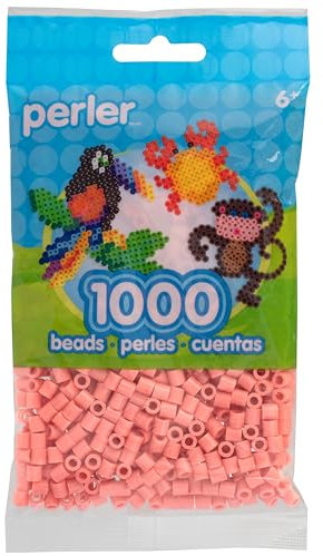 Perler 80-15272 Fuse Bead Set for Craft Activities, Coral Orange, 1000 Pieces