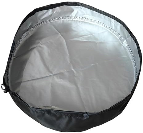 Barril de lluvia – Tapa de depósito de aguaceros, tapa de barril de lluvia de tela Oxford | Tambor de 55 galones, protección multiusos para tanque de agua, cubiertas resistentes a pinchazos para