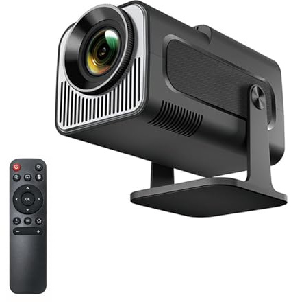 HY320 Mini Newly Native 720P Android 11 4K-projektor 300ANSI Wifi6 BT5.0 Cinema Outdoor Portable 180° Roterbar Projektor