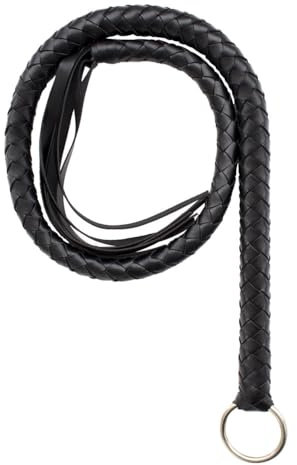 MiOYOOW Leder Pferdepeitsche, 1,4 m/1 m Pferdetrainings Peitschen mit Aufhängering, Western Cowboy Lederpeitsche für Pferd Reittraining, Reitshow, Pferd Springen Rennen, Cosplay