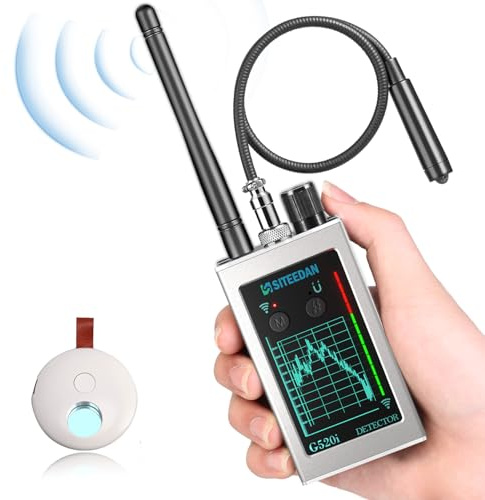 SITEEDAN Hidden Device Detector,Hidden Camera Detector Bug Finder for Privacy Protection(2.04x0.86x4.33)