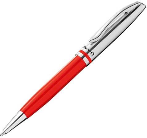 Pelikan Jazz Classic K35 Kugelschreiber Rot, Metallkuli, nachfüllbar, mit Clip, elegantes Schreibgerät
