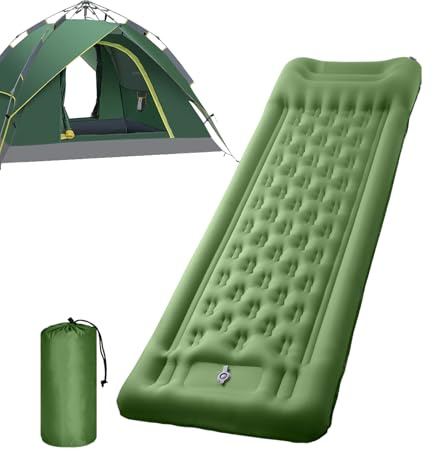 Uppblåsbar Matta är Särskilt Avsedd för Camping 10,9 Cm Matta Med Inbyggd | Sovmatta för Vandrare med en Inbyggd Fotpump Tält Bil Resa Utomhus