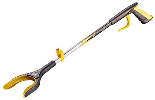 Helping Hand Company Handi-Grip PRO Reacher Grabber with 90 Degree Rotating Head 26”/66cm. Long Handled Grabbing Aid for Elderly, Disabled, Pregnant, Post Surgery and Limited Movement