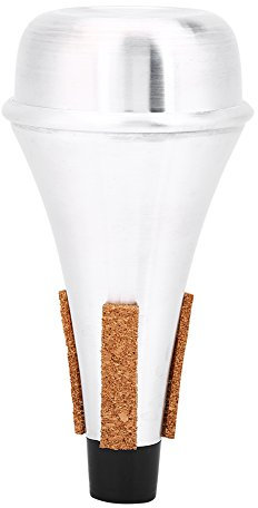 Trumpet Mute, Aluminum Alloy & Cork Strip Practice Trumpet Cornet straight Mute Musical Instrument Part