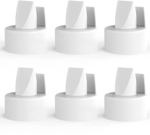 Papablic Duckbill Ventile für Spectra und Medela, austauschbare Duckbill Ventile für Spectra S1 Spectra S2 Ventile und Medela-Pumpe im Stil, BPA/DEHP-frei, Weiß, 6 Stück