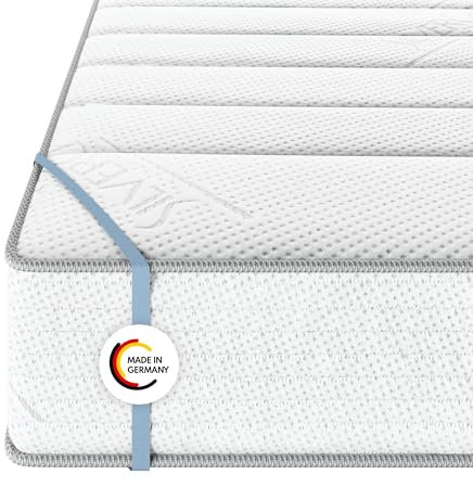 MSS e.K. Federkernmatratze Medic Silver | 100 x 200 cm | H4 | EXTRA HOCH 24 cm (Kernhöhe: 22 cm) | 7 Körper-Liegezonen | TASCHENFEDERKERN | Komfortschaum | exklusiver Borderbezug