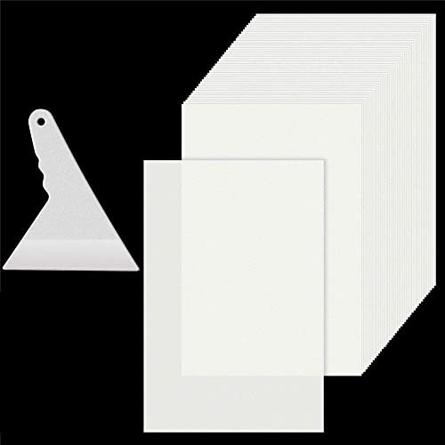 PLCatis Diamant Malerei Trennpapier Doppelseitiges 200 Stück Trennpapier 10 x 15cm Doppelseitiges Trennpapier Diamantmalerei Abdeckung Ersatzpapier für Diamant Stickerei Zubehör mit Kunststoffschaber