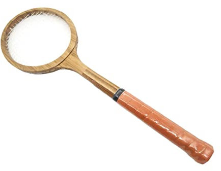 Holz-Tennisschläger, Vintage-Dekor, Hotel-Geburtstagsdisplay, Rutschfester Griff, Retro-Stil, Tennisschläger für Familie, Kinder, Muttertag, Damen und