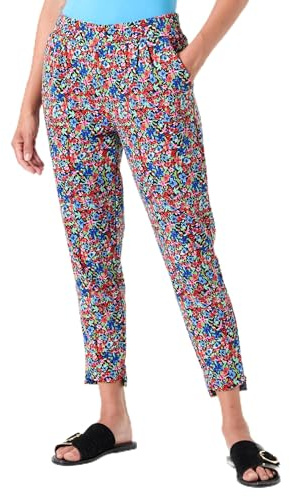 ICHI Ihkate Print Pa25 Pantalones Informales, 203298/Multi Flower AOP, M para Mujer