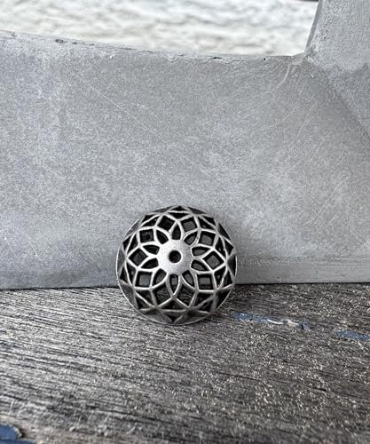 10 Stück schicke, kleine Metallknöpfe gewölbt 12mm oder 15mm für Tracht, Strick oder Dirndl (12mm)