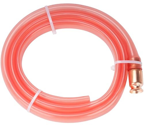 Sukudon Hose Siphon Pump for Gas/Gasoline/Fuel Water Self Priming Siphon Hose Pump Shaker Siphon Transfer Shaker Siphon Automatic Pumping Pipe?Orange?