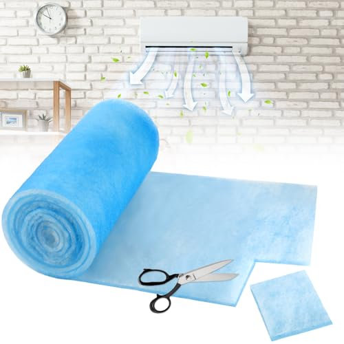 Frienda 20 x 91 Inch MERV 6 Reusable Air Vent Filter Cut to Size Electrostatic Floor Vent Filter Washable Replacement Compatible with Most Air Conditioning Furnace HVAC