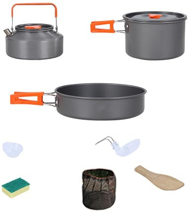 ZXTRYBHD Gavetta Scout, Accessori Campeggio, Pentole Campeggio per Campeggio, Zaino in Spalla, Cucina All'aperto e Picnic (Size : Large)