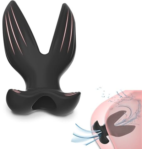 BDSMYOU V-Port Hohl Analplugs Buttplug,Analplug für Männer Frauen Anfänger,Anal Tunnel Plug Anal Spekulum Anal Spreizer Einlauf Analdusche für Analverkehr,Anal Plug Anal Dildo Analspielzeuge (L)