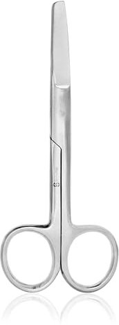 Safety First Aid Group Nurses Stainless Dressing Scissors Blunt/Blunt 13cm – Safe and Durable Medical Scissors for Bandage and Dressing Removal