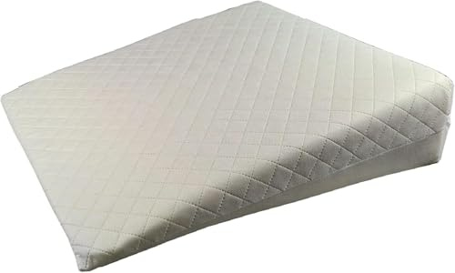 ComfyWise Extra Large Triangle Wedge,Incline Support Pillow Reduce Back,Shoulder, Neck,Leg,Sciatica Pain, Snoring, Acid Reflux & Respiratory Problems,Removable Washable Zip Cover (50cm x 50cm x 25cm)