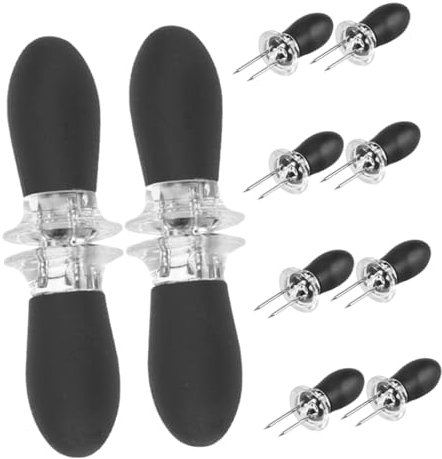 ibasenice 12 Pezzi Set Di Rastrelliere Per Mais Supporti Per Pannocchie Di Mais Porta Mais Per Pannocchie Forchetta Per Mais Detentori Di Mais Acciaio Inossidabile