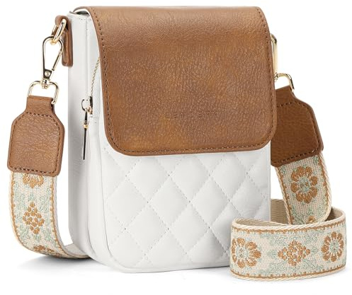 SENDEFN Handytasche zum Umhängen Damen, Große Kapazität Handy Umhängetasche Veganes Leder, Handytasche mit Geldbörse zum Umhängen, Umhängetasche Damen Klein mit Breiter Gurt Abnehmbarer Schultergur