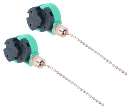 Hemobllo 2 pièces Chaîne de Traction Réglable pour Ventilateur de Plafond et Lampe Accessoire de Remplacement Or