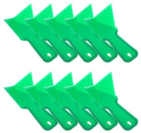 ADOCARN Set 10 Pezzi Spatole Angolari in Plastica Verde per Cartongesso, Facili da Usare e Flessibili, per Miglioramenti Domestici e Modellatura del Cemento negli Angoli