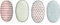 Bloomingville Servierteller Patrizia, rosa grün lila blau, Keramik, 4er Set, 21,5cm