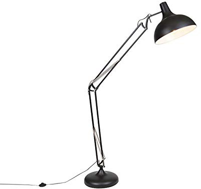 Qazqa hobby fl - Lampadaire - 1 lumière - H 1850 mm - Noir - Rétro - éclairage intérieur - Salon I Chambre