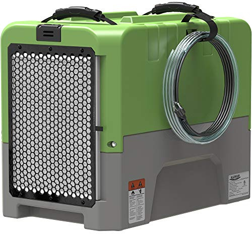 ALORAIR 180PPD LGR Commercial Dehumidifier with Pump for Basement Warehouse & Job Sites, Large Space Crawl Space Dehumidifier for Efficient Water Damage Restoration,5 Years Limited Warranty, Green