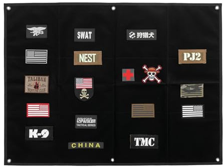 EXCELLENT ELITE SPANKER Taktiska lappar displaybräda vikbar militär lapphållare panel (BLK-M)