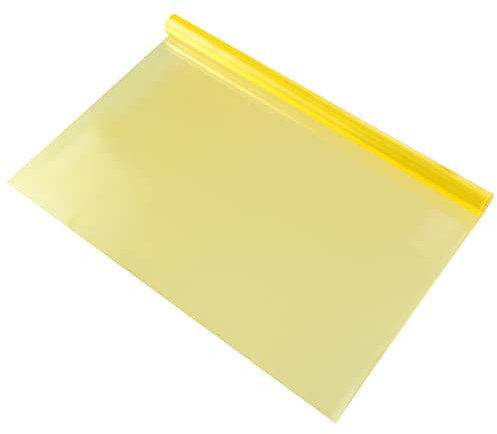 X AUTOHAUX 3 Stück Auto Scheinwerfer Rücklicht Vinyl Tönungsfolie 40x60cm Gelb