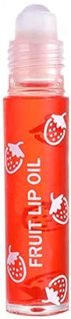 Fruity Roll Lip Gloss, Huile à Lèvres Baume à Lèvres Brillants à Lèvres Fruits Transparente, Rouge à Lèvres Hydratant Roll Lip Gloss pour Soin des Lèvres Et Garde Les Lèvres Hydratées